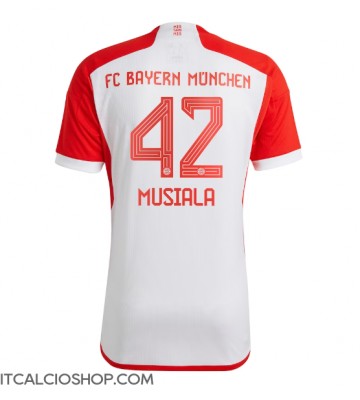 Bayern Munich Jamal Musiala #42 Prima Maglia 2023-24 Manica Corta